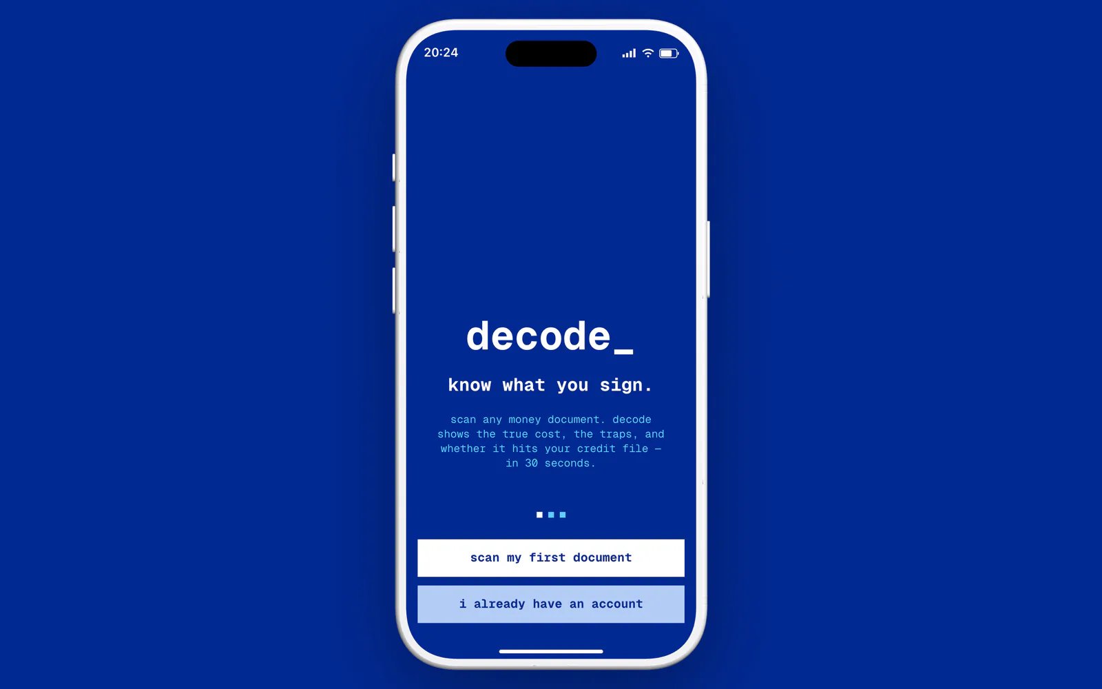 app.trydecode.app — live preview
