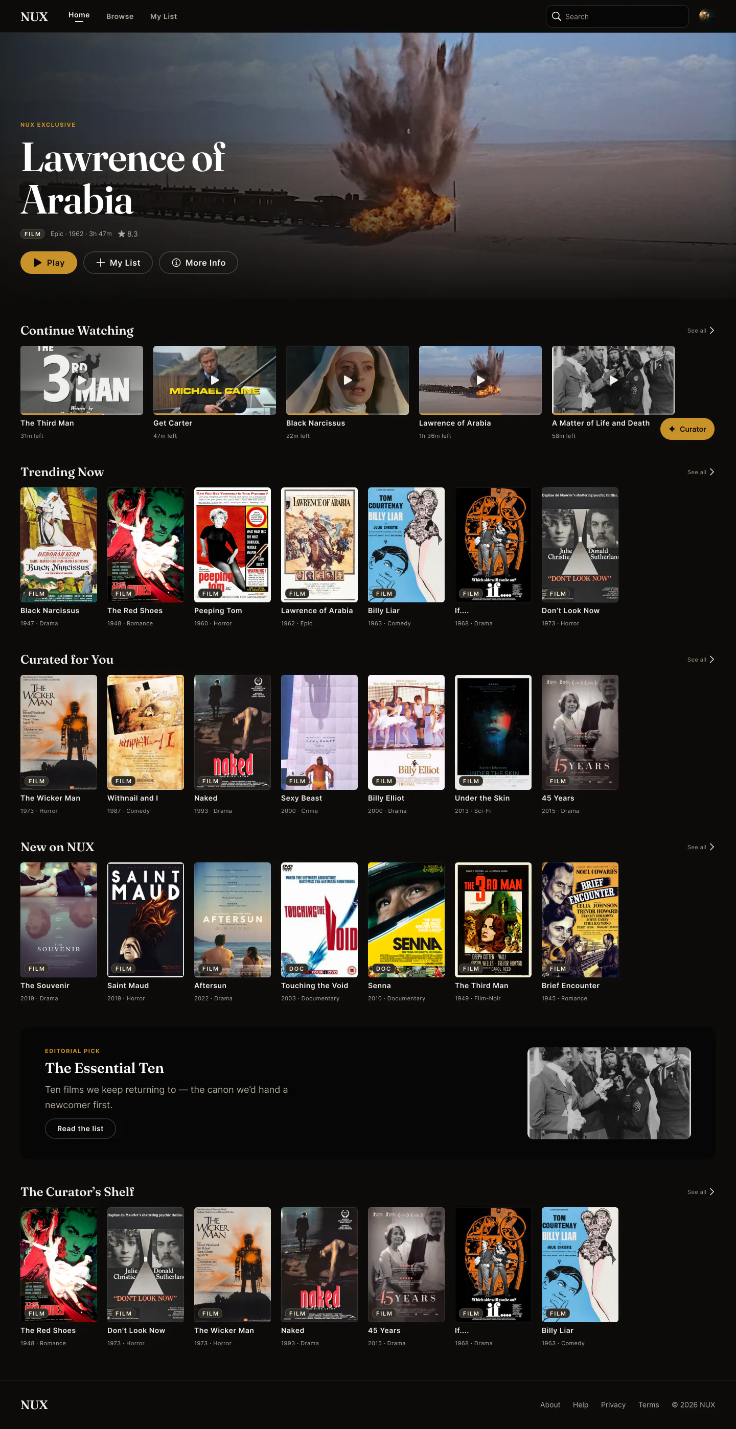 Figma hi-fi — Desktop Home built on the same token system the live app ships on