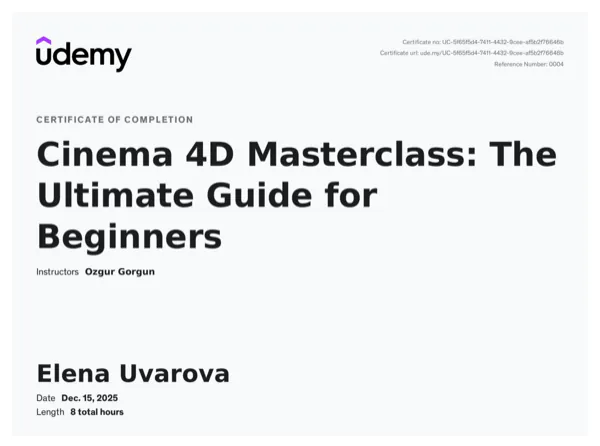 Cinema 4D Masterclass: The Ultimate Guide for Beginners