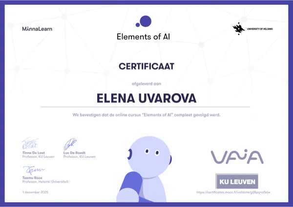 Elements of AI (NL-BE)
